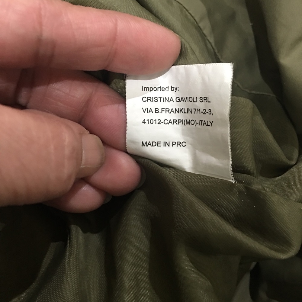 Cristina gavioli puffer jacket olive green - Picture 7 of 9